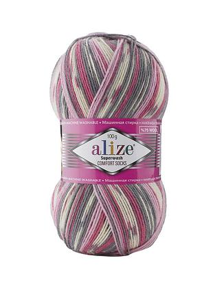 Пряжа alize superwash comfort 7707 ализе супервош 75% шерсть 25% полиамид