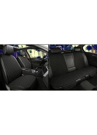 Универсальные накидки на сиденья авто красно-черные авточехлы lux!