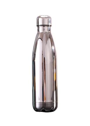 Термобутылка с колбой из нержавеющей стали 500 мл хром