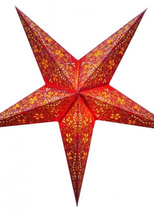 Світильник зірка картонна 5 променів red embd. design bm