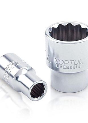 Головка торцева 1/4" 11мм 12-гранна toptul baeb0811