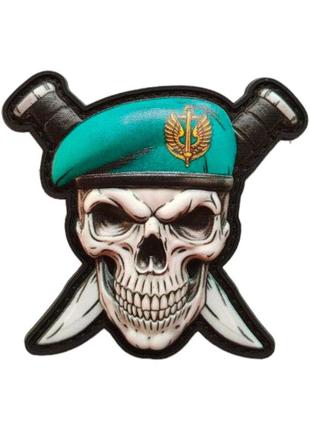 Патч / шеврон морская пехота череп в берете с ножами