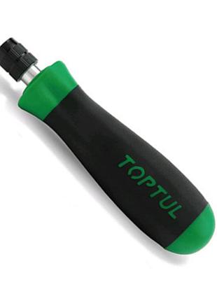 Викрутка рукоятка з фіксатором toptul 1/4"x136 мм (під двосторонні біти) coaj0814