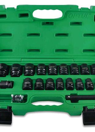 Набір ударних головок для пневмогайковерта toptul 1/2" 10-32мм 27од. gcai2701
