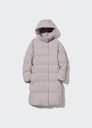 Пальто пуховик бесшовное uniqlo m