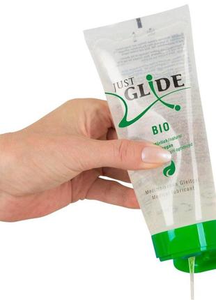 Органічний лубрикант на водній основі в органічній упаковці just glide bio 200 мл