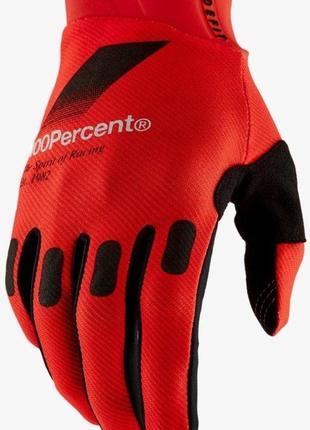 Перчатки ride 100% ridefit glove (red), s (8)