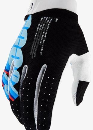 Перчатки ride 100% itrack glove (system black), m (9)