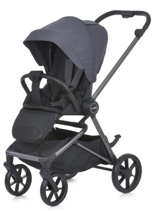 Прогулянкова коляска el camino avenue me 1128  asphalt gray  з реверсним блоком