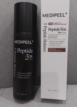 Антивозрастной пептидный тонер peptide-tox от medi peel, 180ml