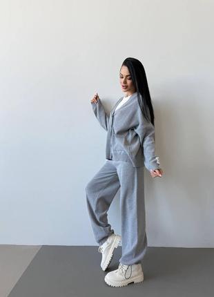 Стильный вязаный костюм onesize2 фото