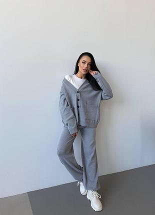 Стильный вязаный костюм onesize5 фото
