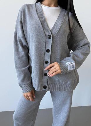 Стильный вязаный костюм onesize7 фото
