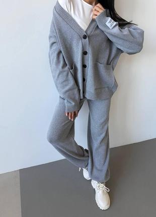 Стильный вязаный костюм onesize4 фото