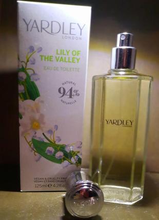 Ніжні витончені чуттєві шлейфові цікаві жіночні парфуми yardley lily of the valley 125 мл едт