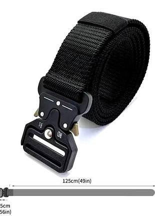 Ремень тактический брючный, пряжка быстросъем cobra цвет зелёный (олива).