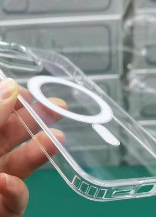 Панель для apple iphone 15 прозрачная magsafe 6