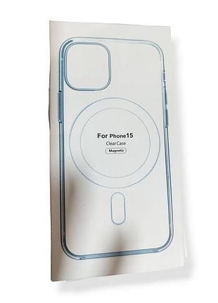 Панель для apple iphone 15 прозрачная magsafe 8