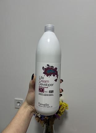 Окислительная эмульсия окиситель окиситель farmavita life cream developer 6% (20 vol), 1л