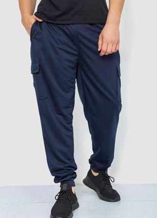 Спорт штаны мужские, цвет темно-синий, 244r41206