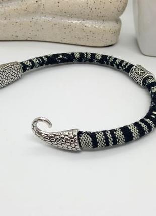 🐍 браслет амулет оберег голова змеи и руна гебо