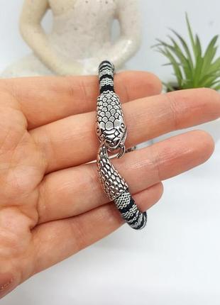 🐍 браслет амулет оберег голова змеи и руна гебо