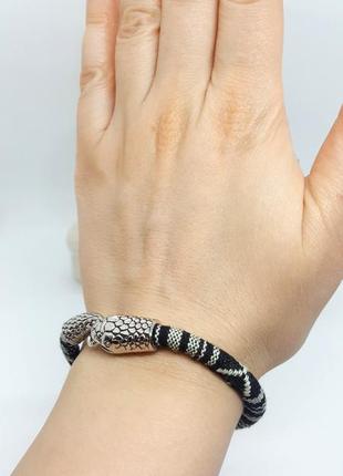 🐍 браслет амулет оберег голова змеи и руна гебо