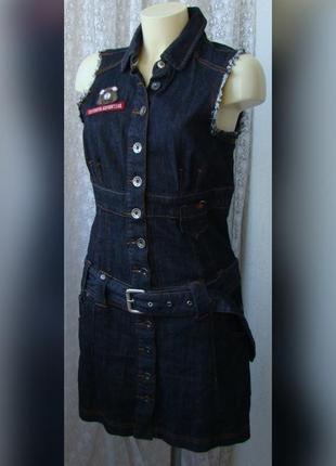 Платье джинсовое мини edc esprit р.42-44 6208а