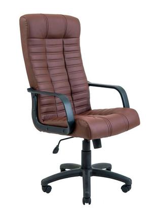 Офісне крісло керівника richman atlant vip m2 anyfix натуральна шкіра lux італія коричневий