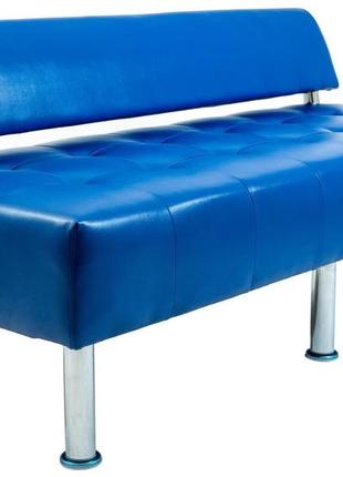 Диван richman офіс двійка 1550 x 680 x 750h см зі спинкою rainbow royal blue синій