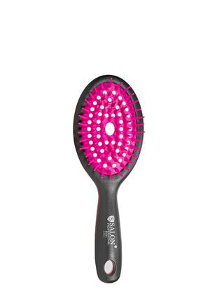 Расчёска для волос массажная продувная salon professional 8h061 розовая