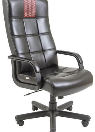 Офісне крісло керівника richman вірджинія титан black (без принта) пластик річ м2 anyfix чорне