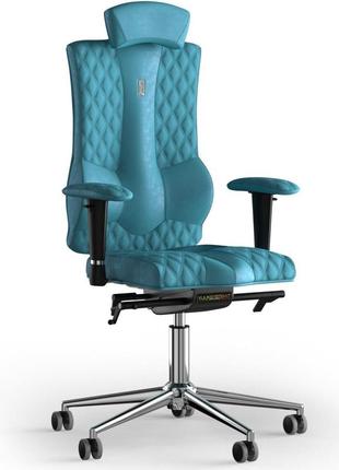 Крісло kulik system elegance антара з підголовником зі строчкою аквамарин (10-901-ws-mc-0305)