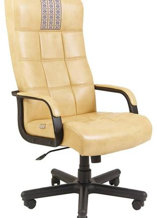 Офісне крісло керівника richman вірджинія титан yellow (без принта) пластик річ м1 tilt бежеве