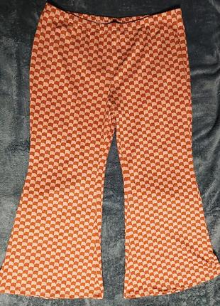 Плотные,  стрейчевые брюки клёш. батал