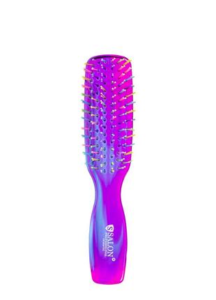 Щітка для волосся масажна з м'якими зубчиками salon professional 18105atsc2 фото