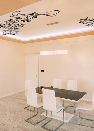 Наклейка на потолок «арт жасмин»