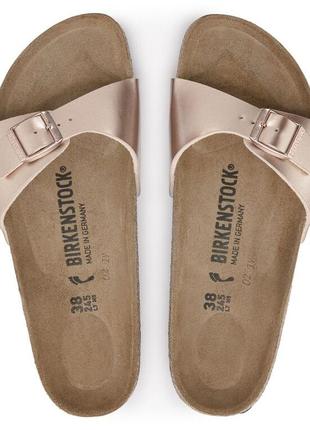 38 р 24.5 см birkenstock madrid шлепанцы ортопедические сандалии madrid birko-flor
