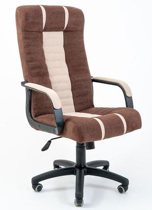 Офісне крісло керівника richman атлант місті пластик м1 tilt шоколадно-бежеве