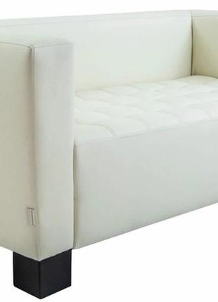 Диван richman space двійка 76 x 150 x 76h см натуральна шкіра lux італія білий