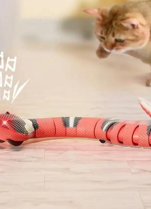 Умная игрушка змея для кошек и собак интерактивные электрические игрушки
