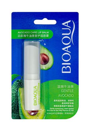 Бальзам для губ bioaqua gentle avocado с маслом авокадо bqy22118