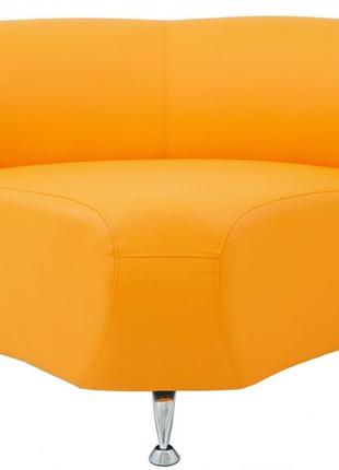 Диван richman флорида кут 780 x 700 x 680h см zeus 045 помаранчевий