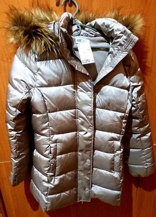 Новая зимняя куртка(11-12 лет)h&m