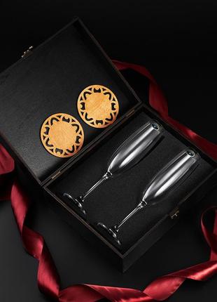 Набор для шампанского 2 бокала mlvus