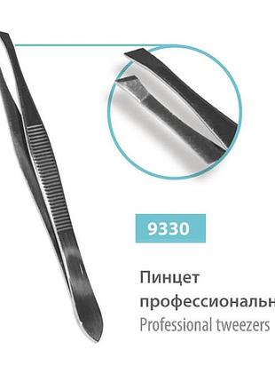 Пинцет для коррекции бровей spl скошенный стальной 9330