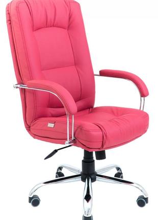 Офісне крісло керівника richman альберто флай 2237 хром м2 anyfix рожеве