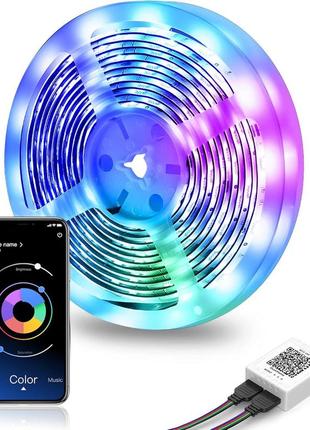 Світлодіодна стрічка mexllex, 30 м, синхронізація музики, зміна кольору rgb-світлодіодної стрічки з пультом диста