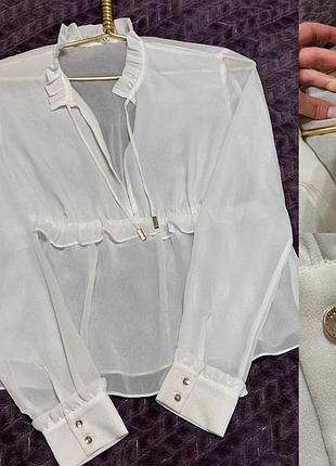 Ніжна напівпрозора блуза guess