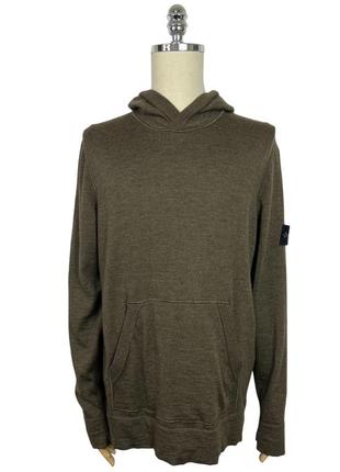 Мужская оригинальная шерстяная худи stone island размер xl
